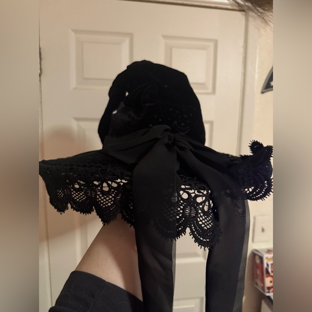 Halloween Black Witch Hat-only used once